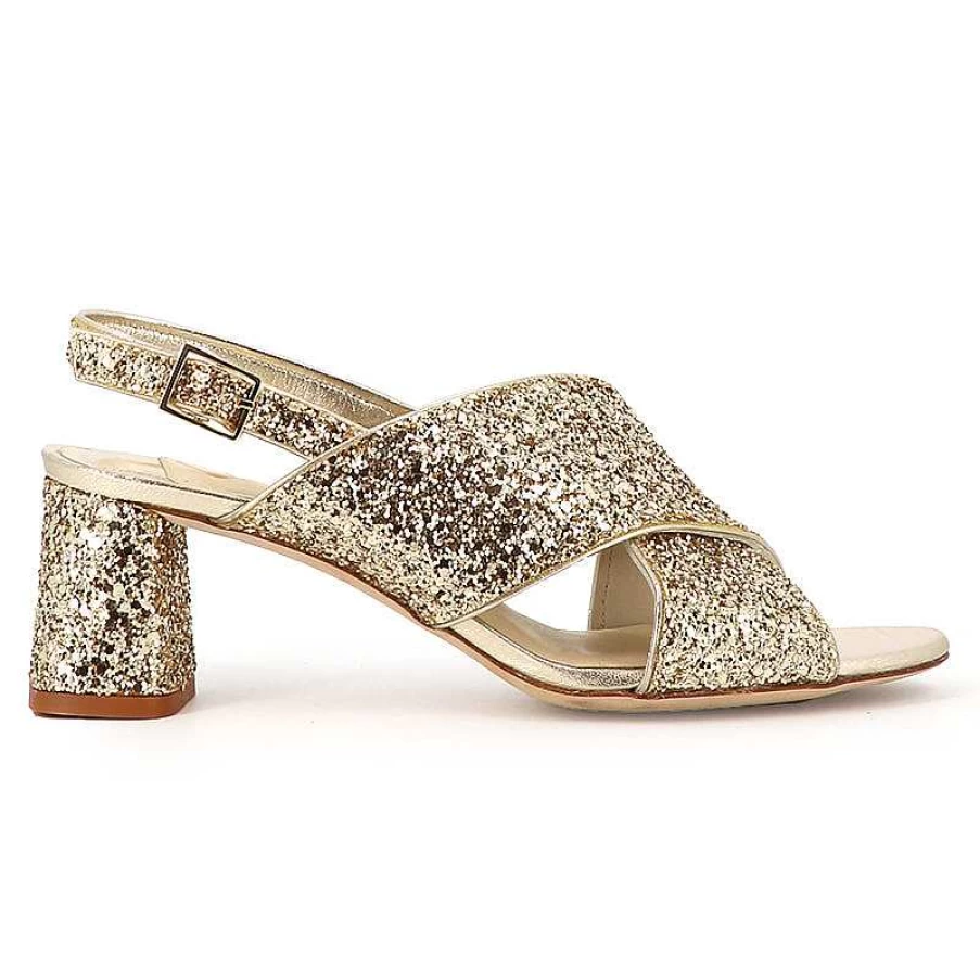 Chamberlan Women's Tres Beau Rivage Champagne Sandals - Elegant Comfort & Style