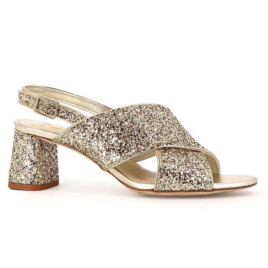Chamberlan Women's Tres Beau Rivage Champagne Sandals - Elegant Comfort & Style