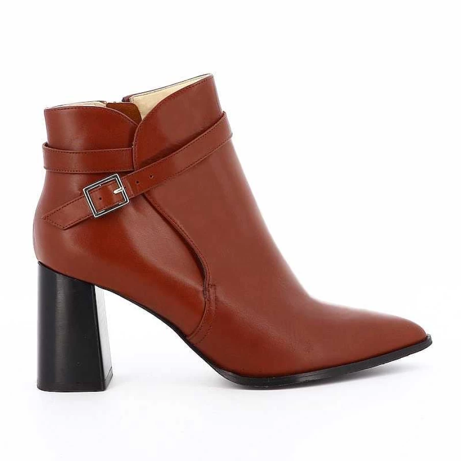 Chamberlan Women's Marceau Cognac Ankle Boots - Stylish Leather Booties for Women