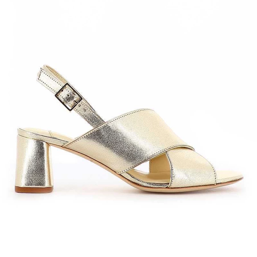 Chamberlan Women's Tres Beau Rivage Champagne Sandals - Elegant Comfort & Style