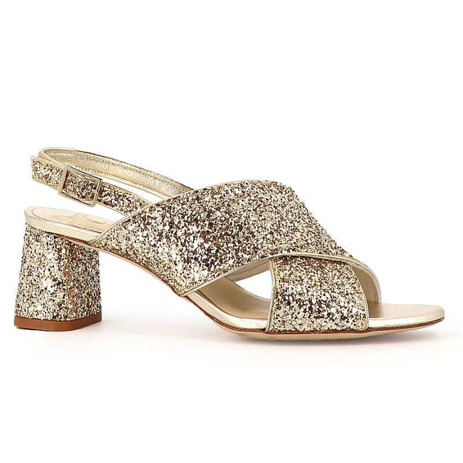 Chamberlan Women's Tres Beau Rivage Champagne Sandals - Elegant Comfort & Style