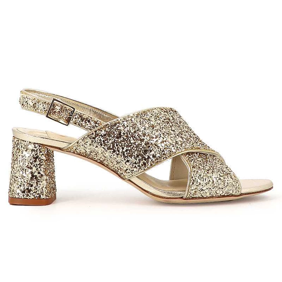 Chamberlan Women's Tres Beau Rivage Champagne Sandals - Elegant Comfort & Style
