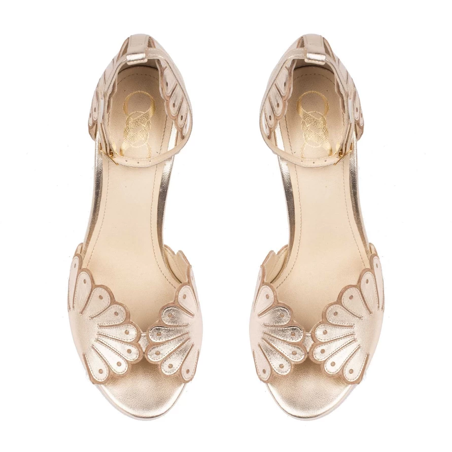 Chamberlan Women's Cabourg Champagne Elegant Sandals for Summer Comfort