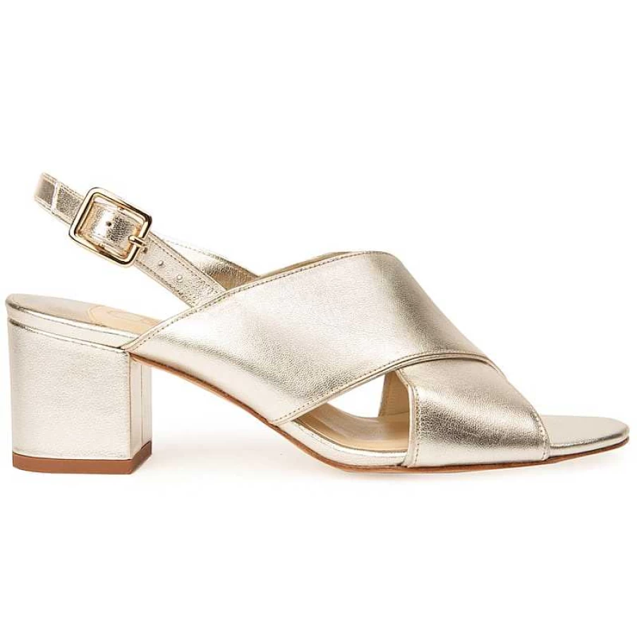 Chamberlan Women's Tres Beau Rivage Champagne Sandals - Elegant Comfort & Style
