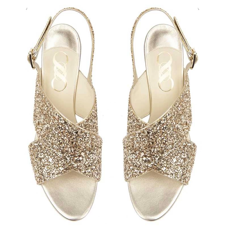 Chamberlan Women's Tres Beau Rivage Champagne Sandals - Elegant Comfort & Style
