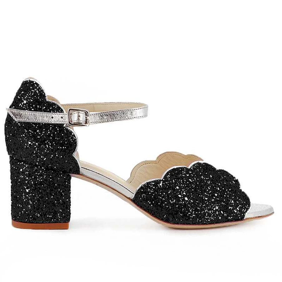 Chamberlan Women's Miss Palmyre Black Sandals - C'Est Noir Style Elegant Footwear