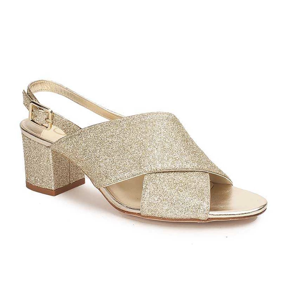 Chamberlan Women's Tres Beau Rivage Champagne Sandals - Elegant Comfort & Style