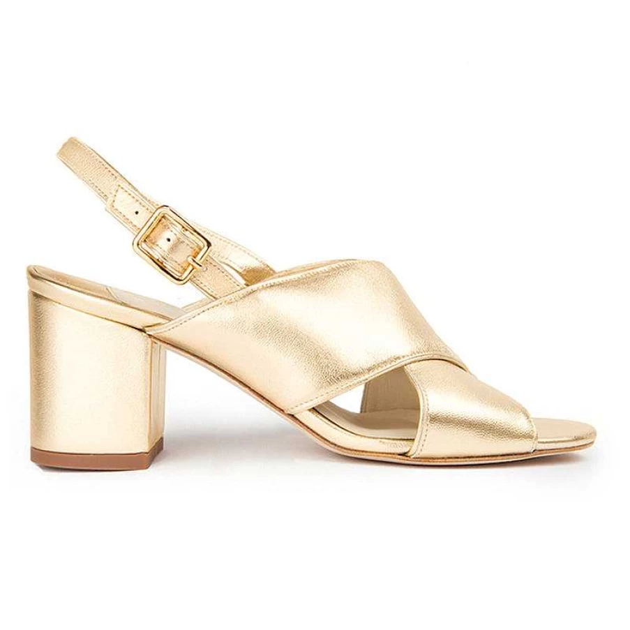 Chamberlan Women's Tres Beau Rivage Sandals in Yellow Gold | Comfortable Beach Footwear