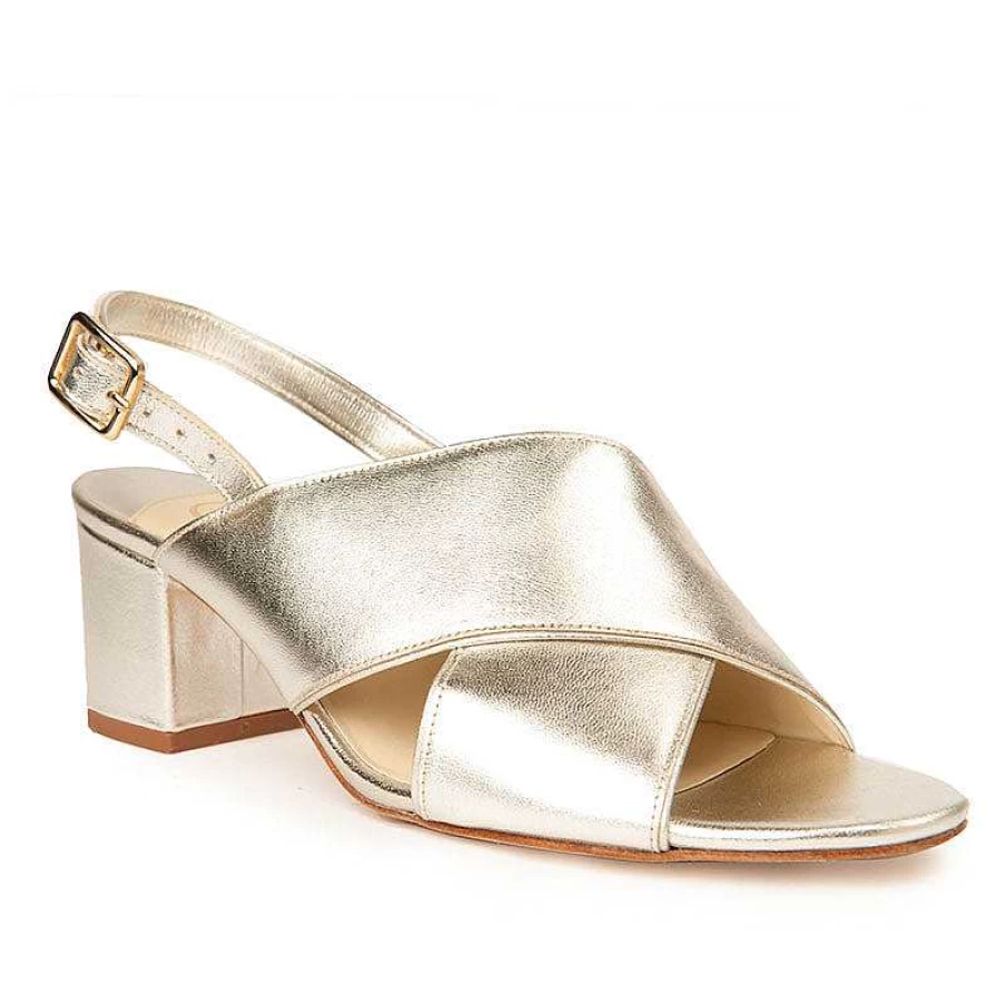 Chamberlan Women's Tres Beau Rivage Champagne Sandals - Elegant Comfort & Style